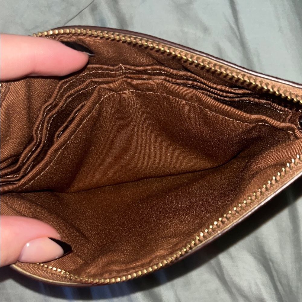 Coach Brown Leather Wallet/ Clutch - Picture 4 of 7